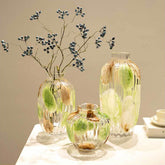 Italian Hand-Blown Iridescent Art Glass Vase | Yedwo Design